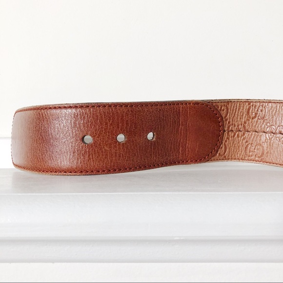 Gucci Leather Guccissima Wide Belt - Picture 7 of 10